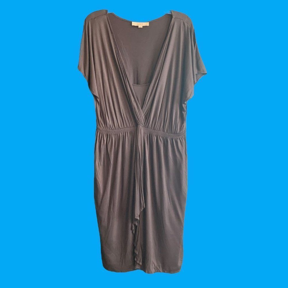 NWOT LOFT Short Sleeve Gray Dress Size Large